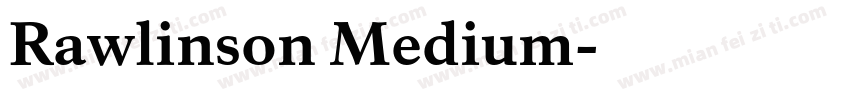 Rawlinson Medium字体转换